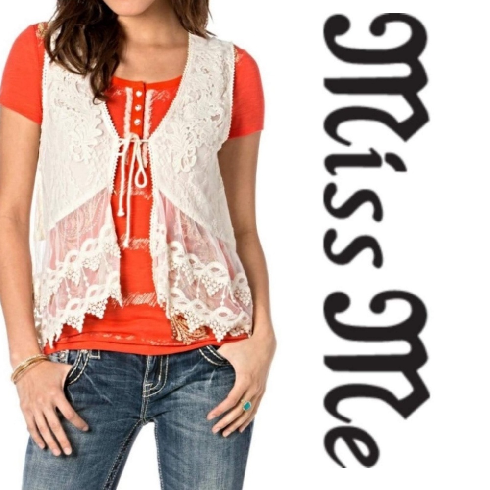 Gorgeous New Miss Me Lace Vest From New Hampshire